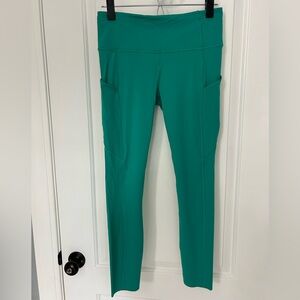 Lululemon Fast and Free High-Rise Tight Cascadia Green Nulux Laser Cut Legging 8